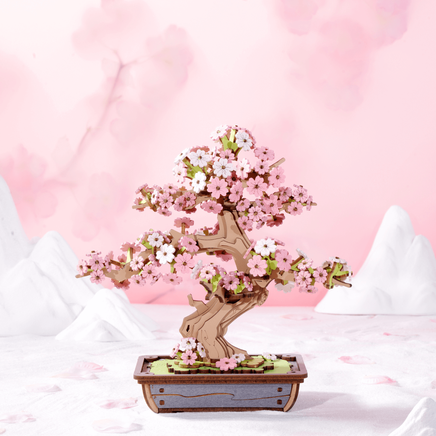 Bonsai l Sakura & Pine Wooden Puzzle-Robotime-TG415-6946785122121