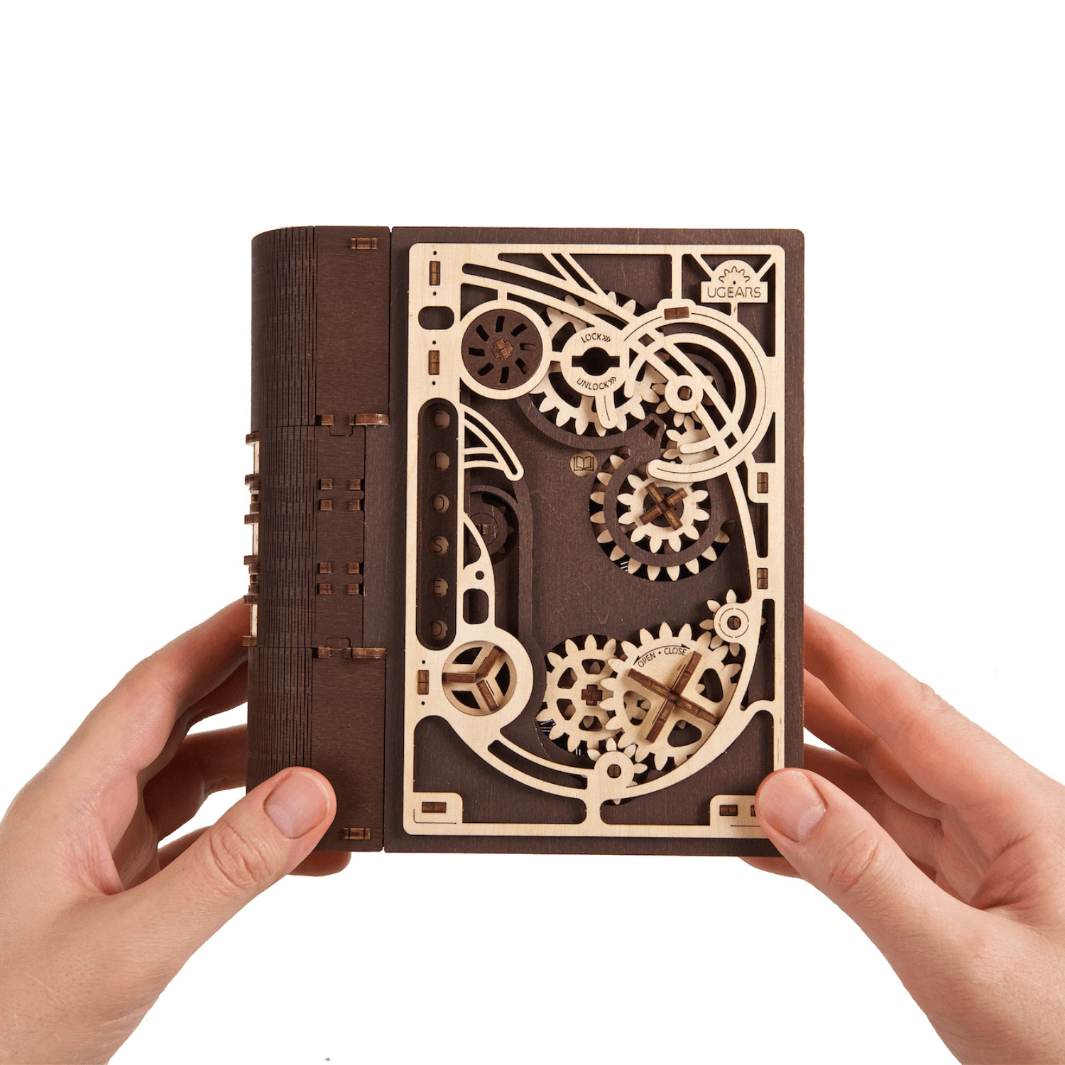 Book of Secrets l with number combination-3D Puzzle-Ugears--