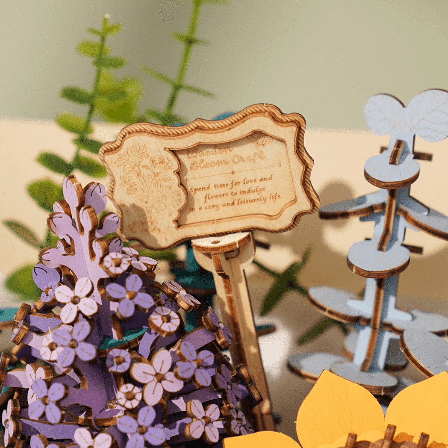 Printemps éternel | Bouquet de fleurs Puzzle en bois-Rowood--