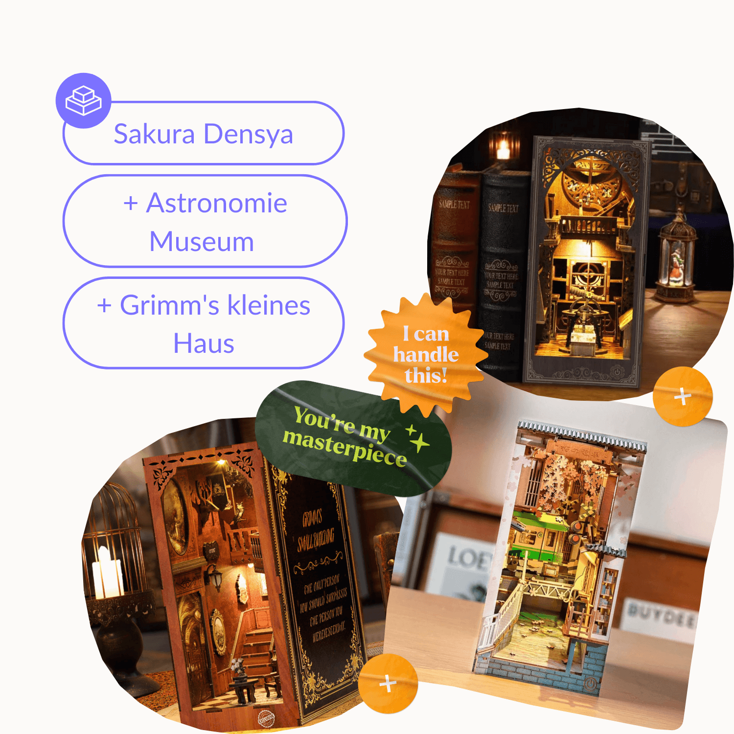 Sakura Densya  | Diorama | Rolife-Diorama-Robotime-BundleSakuraAstroGrimm-