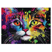 Colorful cat | wooden puzzle