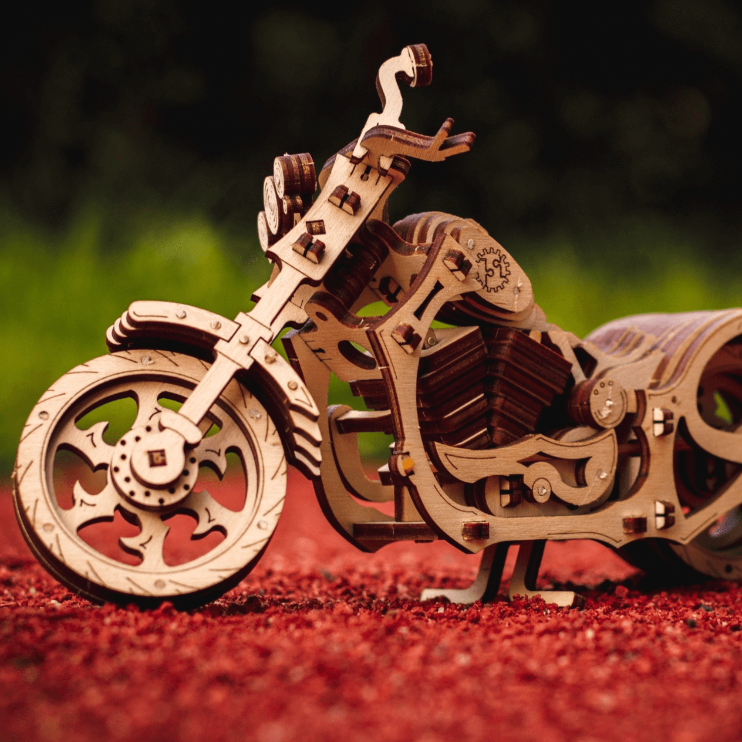 Cruiser | Bike-Mechanisches Holzpuzzle-Eco-Wood-Art--