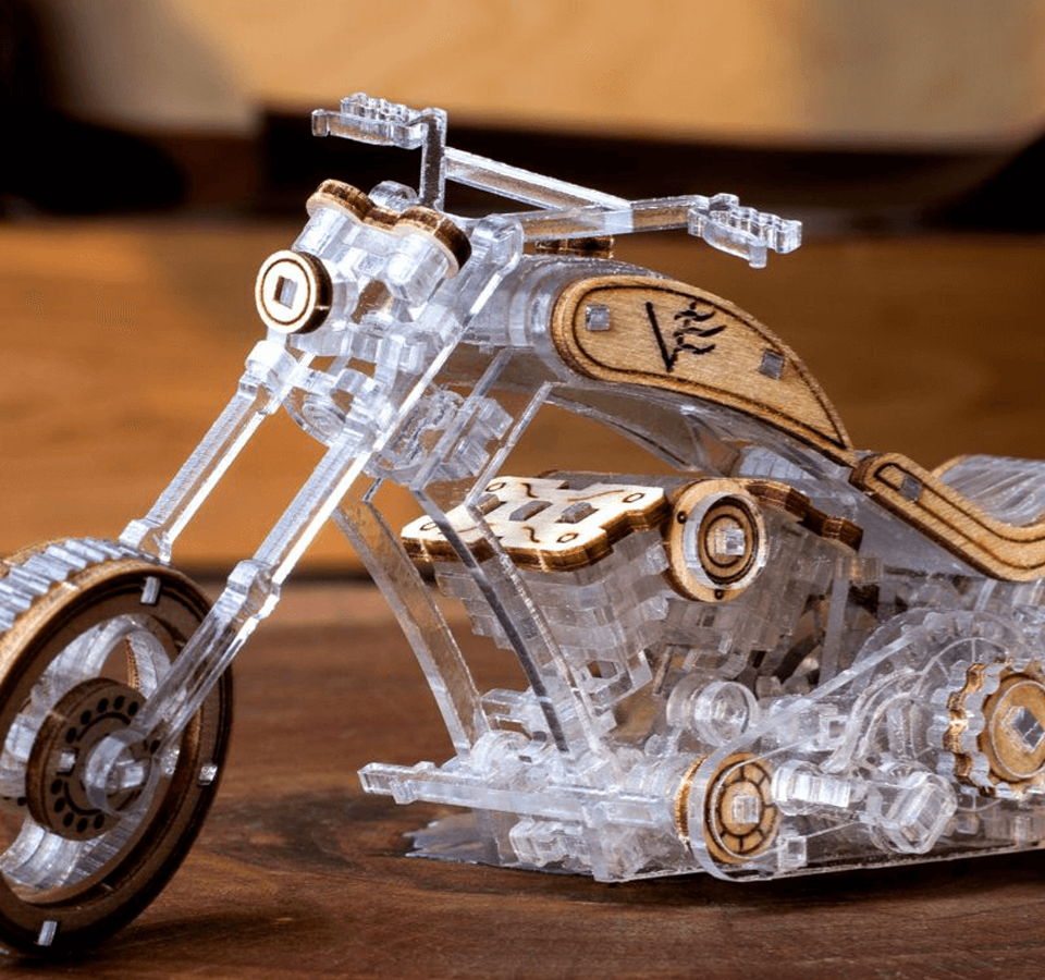 Feuerstuhl - Chopper-3D Puzzle-Veter Models--