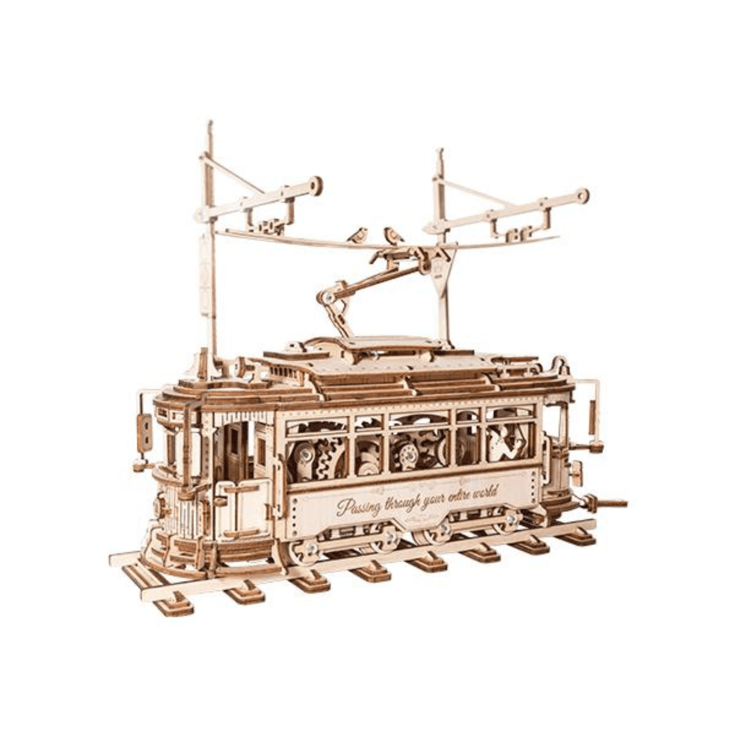 Klassieke stadstram 🚋-Mechanische houten puzzel-Robotime-