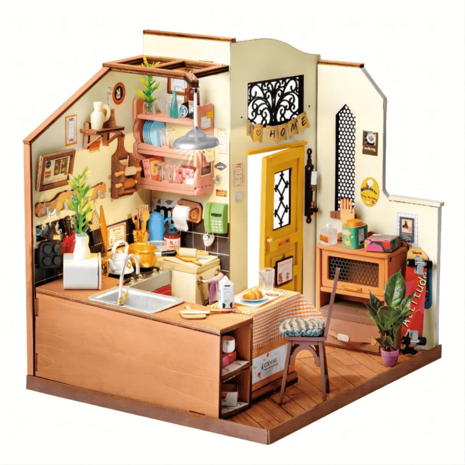 Cozy Kitchen-Miniaturhaus-Robotime--