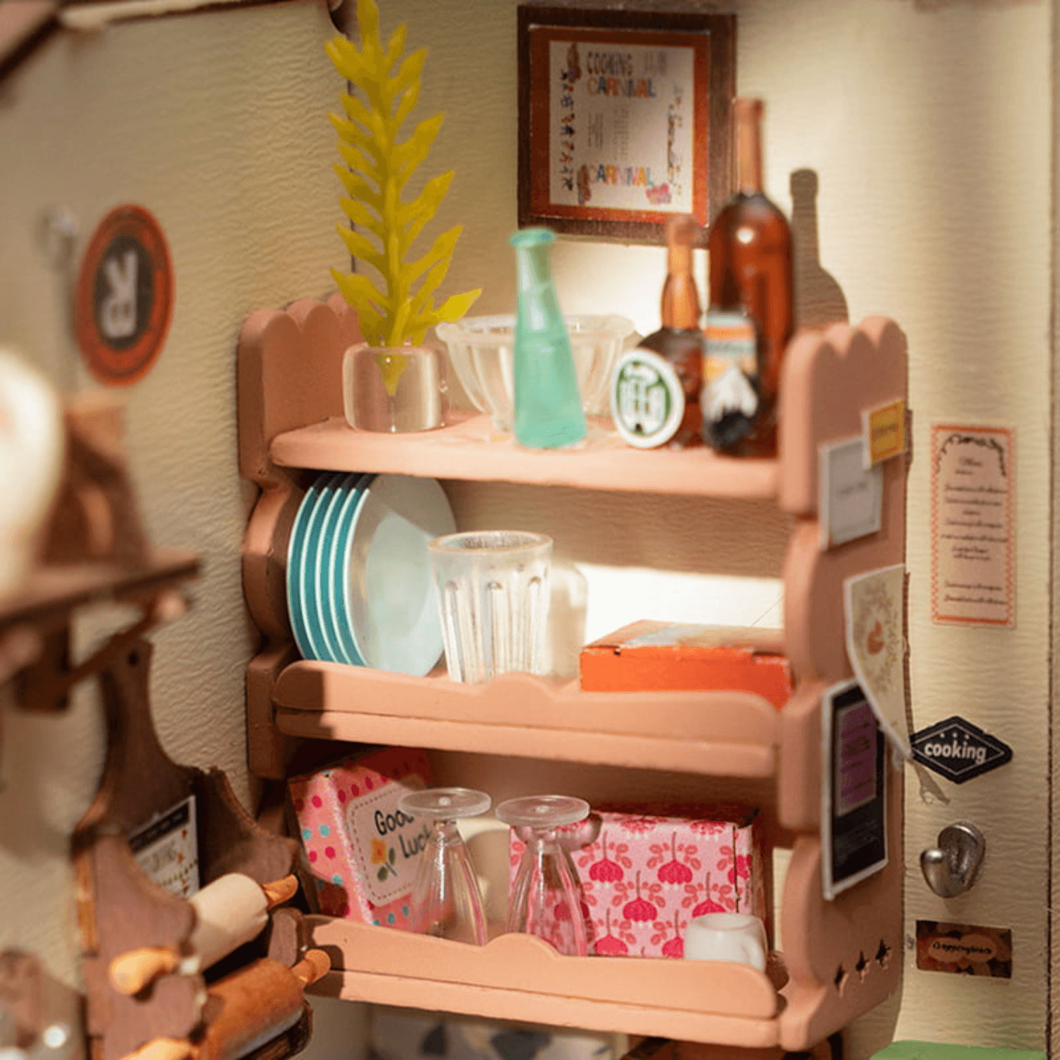 Cozy Kitchen-Miniaturhaus-Robotime--