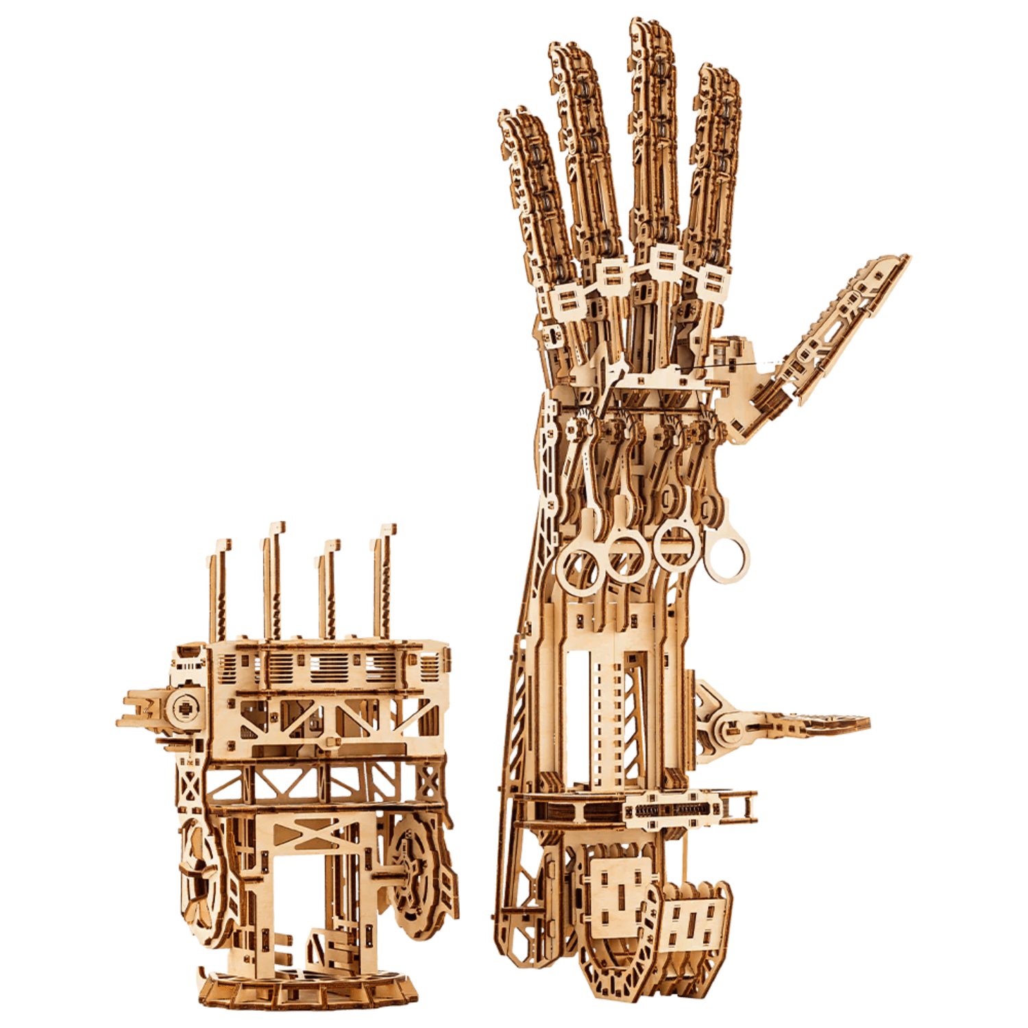 Cyberhand-Mechanische Houten Puzzel-HoutTruc.