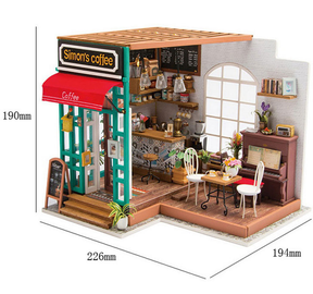 Simon's Coffee Shop-Miniaturhaus-Robotime--