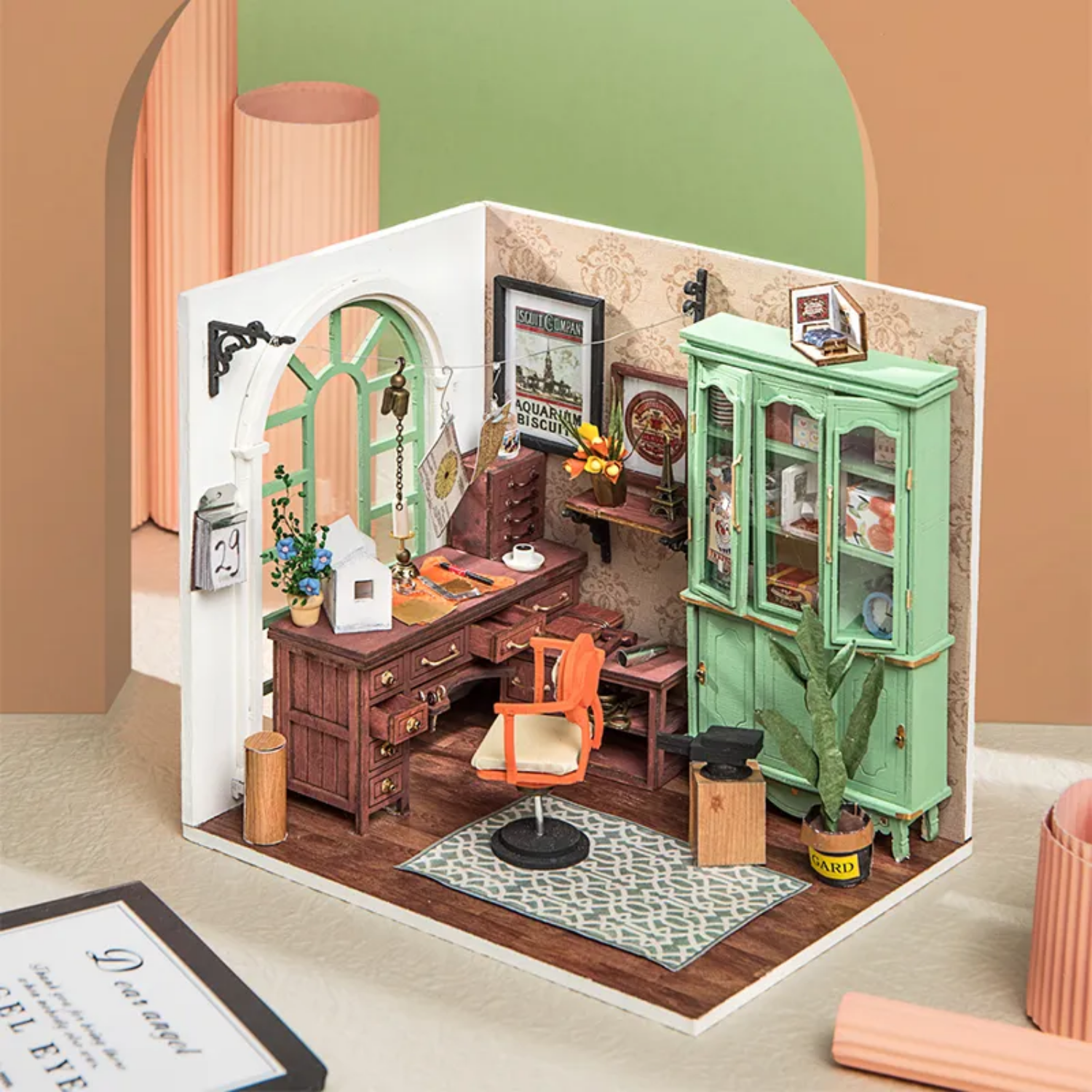 Jimmy's Studio (bureau vintage)-Miniature House-Robotime--