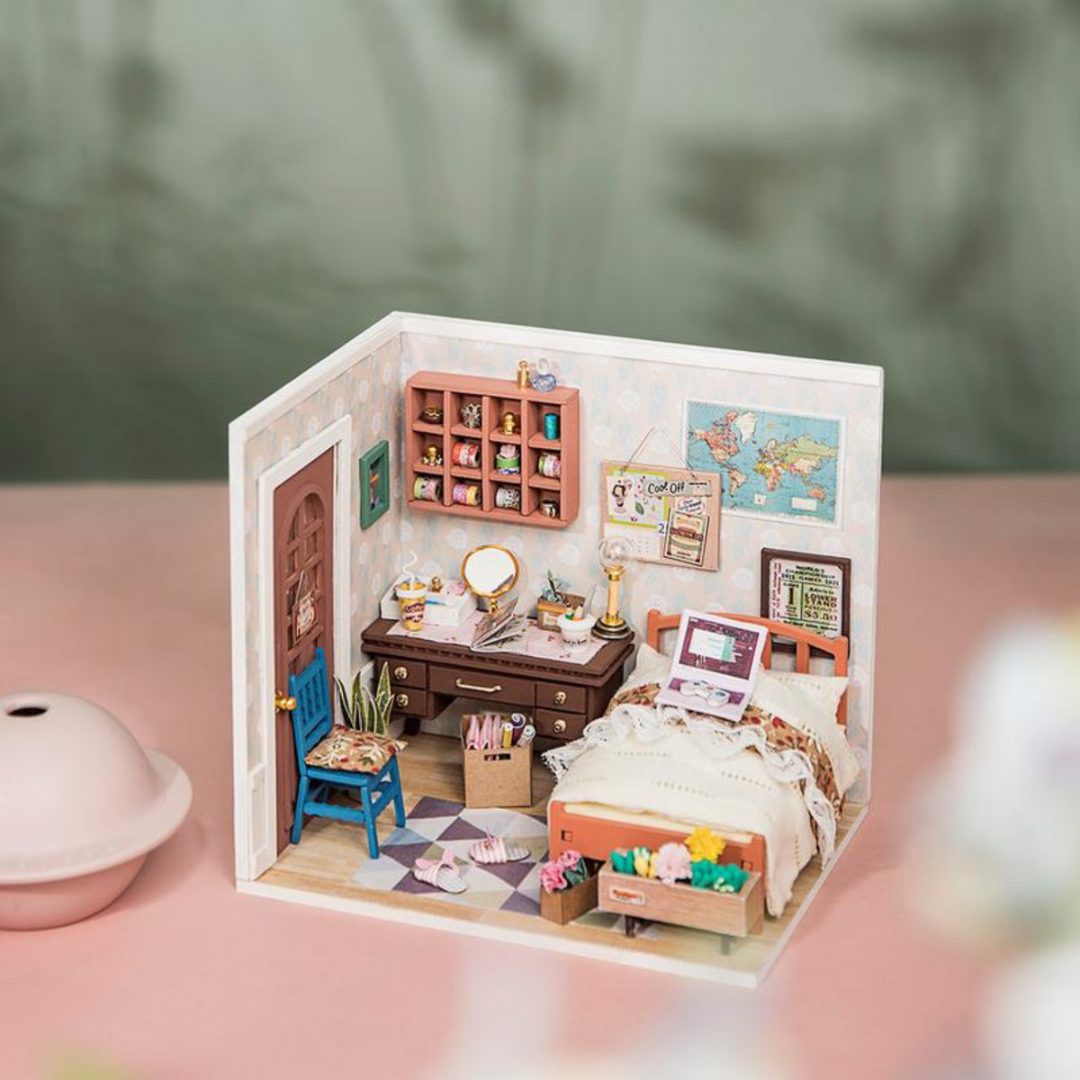 Anne's Bedroom (Chambre à coucher)-Miniature House-Robotime--