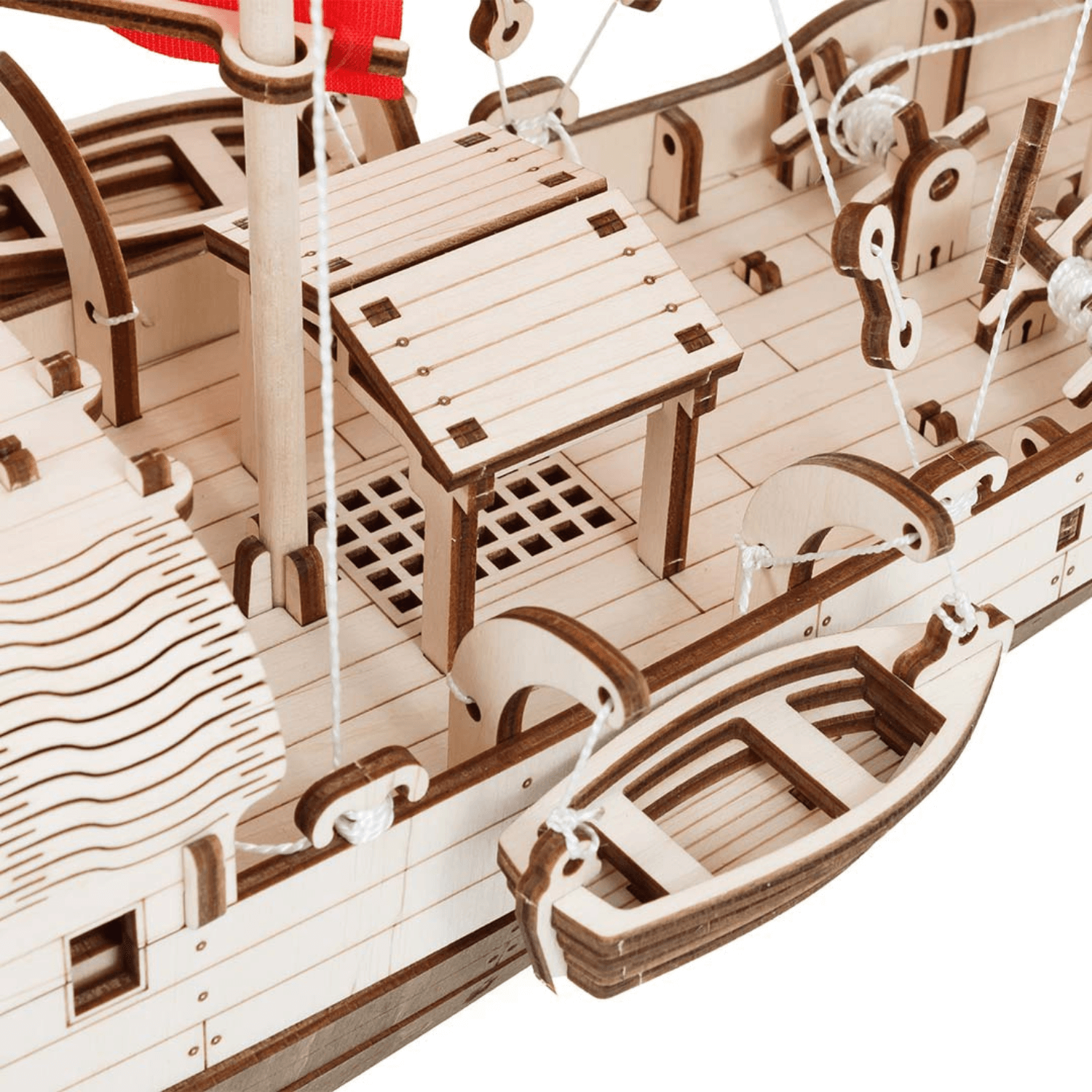 Djong | Schiff-Mechanisches Holzpuzzle-Eco-Wood-Art--