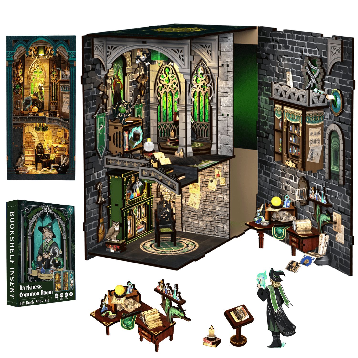 Darkness Common Room | Book Nook Diorama Cutebee