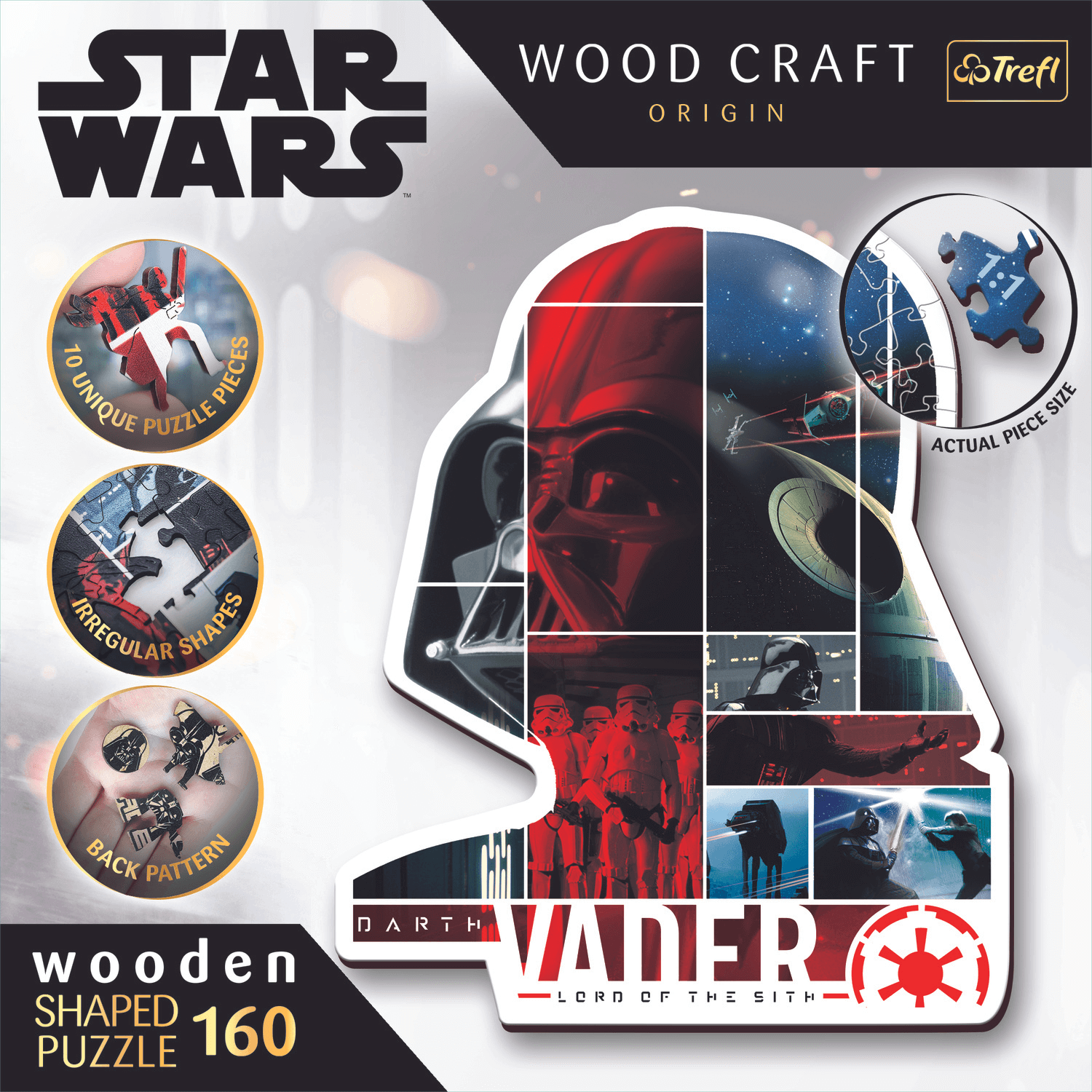 Star Wars - Darth Vader | Holz Puzzle 160-Holzpuzzle-TREFL--