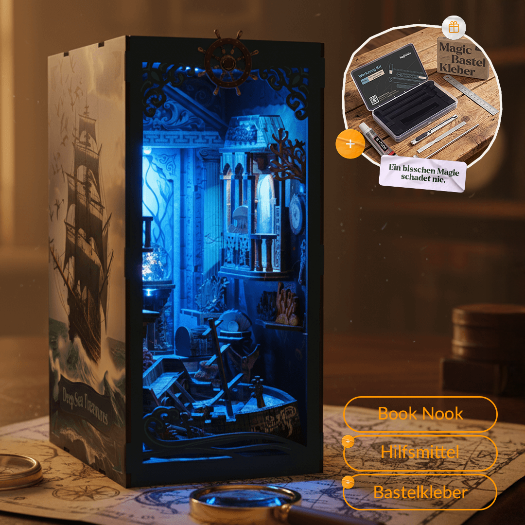 Tiefsee-Geheimnisse — Muttertags-Book-Nook Book Nook MagicHolz