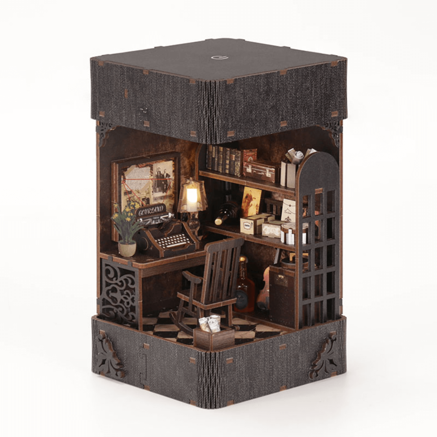 Detektivbüro | Diorama | Book Nook-Diorama-MagicHolz--