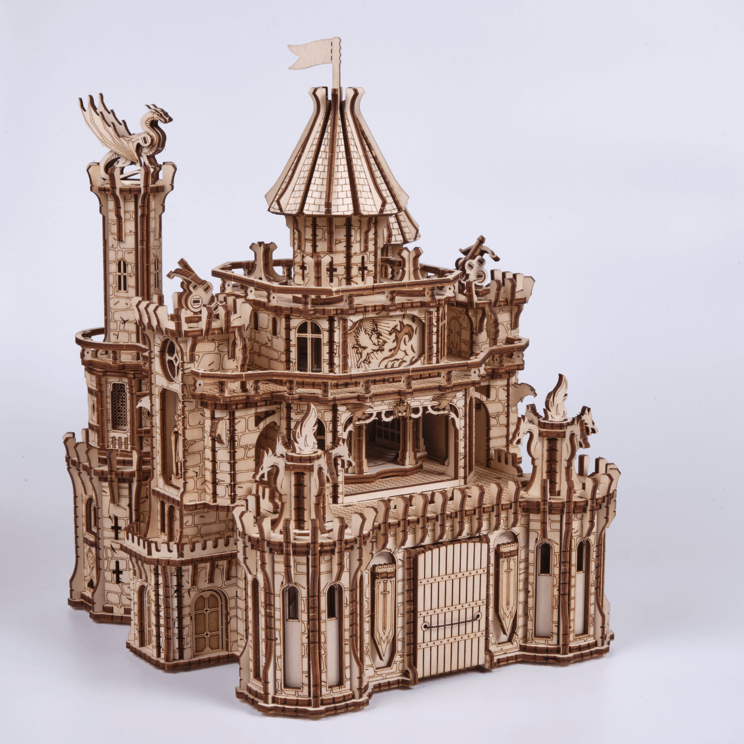 Dragon Castle-Puzzle mécanique en bois-WoodTrick--