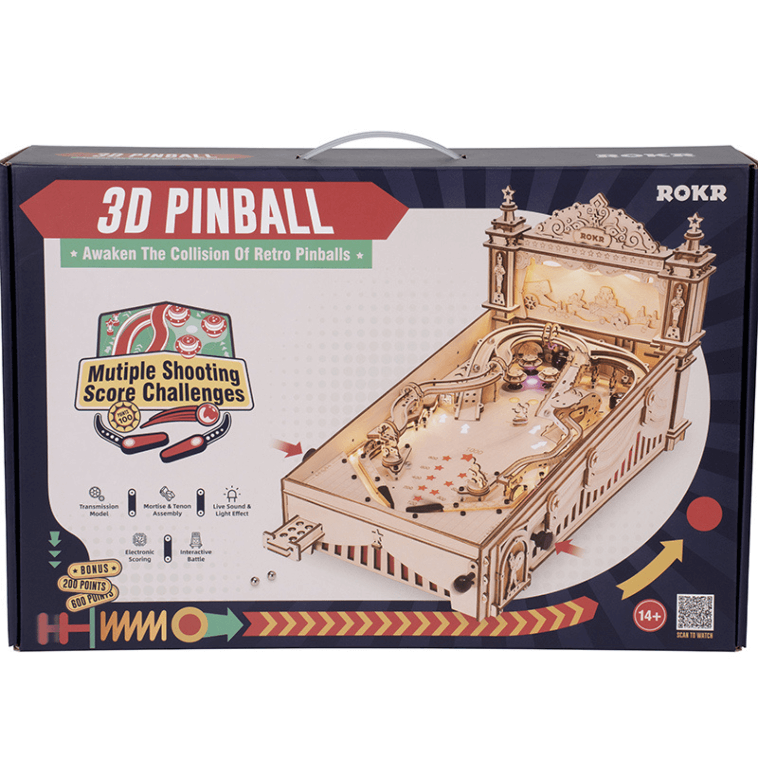 3D Pinball Machine-3D Puzzle-Robotime--