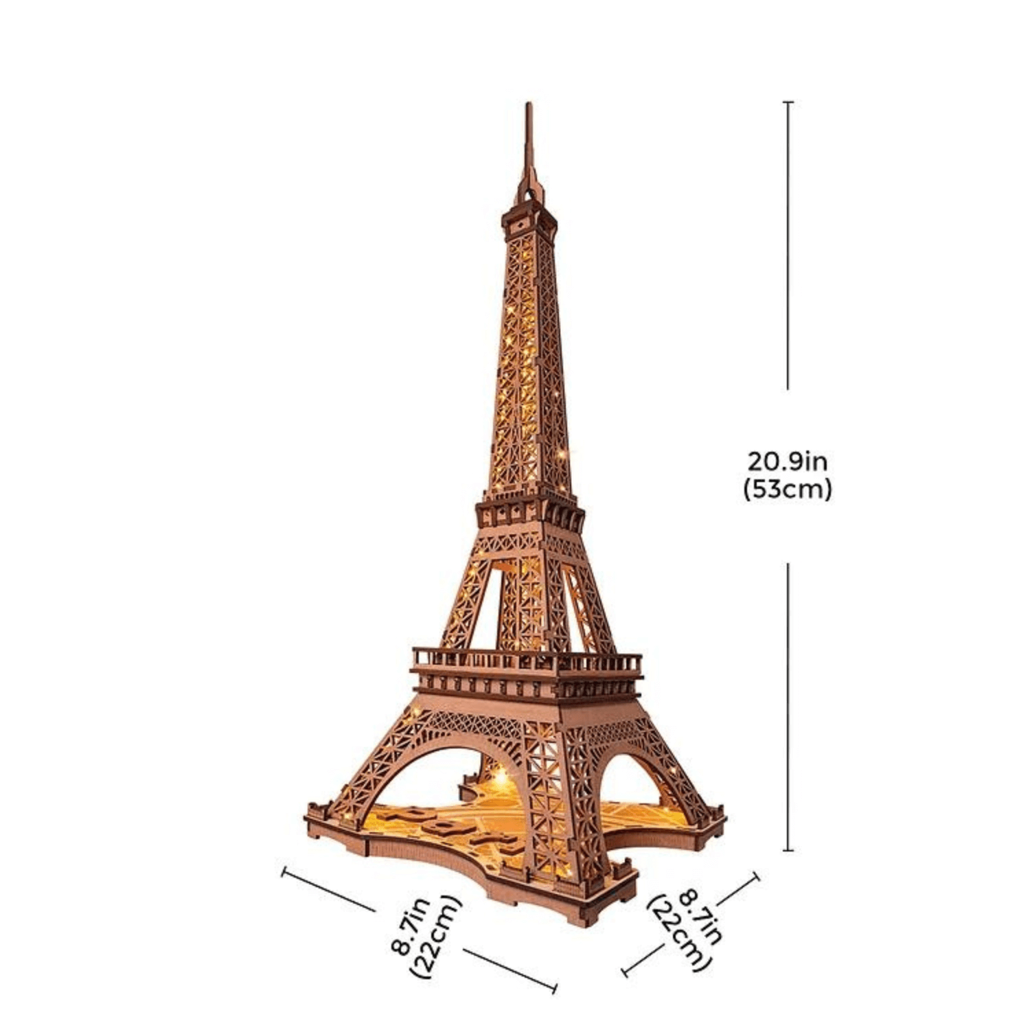 s Nachts bij de Eiffeltoren ❤️‍🔥-3D Puzzel-Robotime--