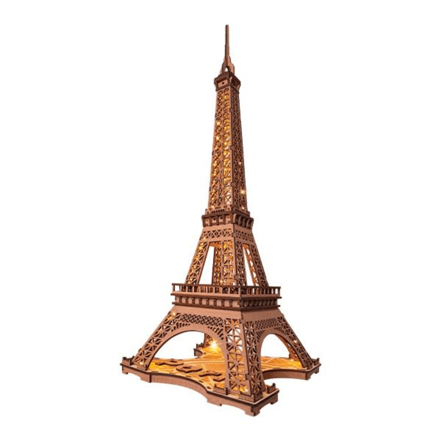 At night at the Eiffel Tower ❤️‍🔥-3D Puzzle-Robotime--