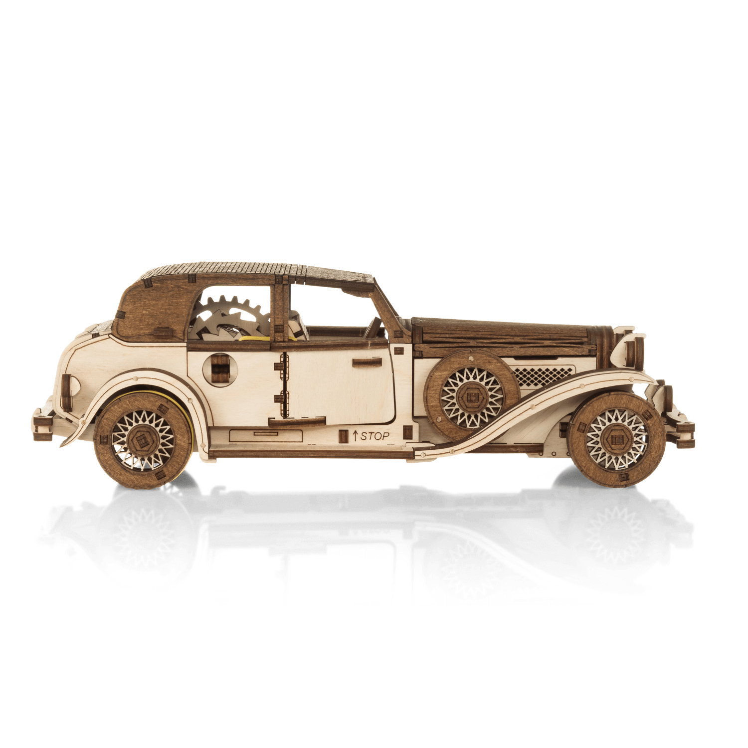 Ferdinand | Retro-Auto-Mechanisches Holzpuzzle-Eco-Wood-Art--