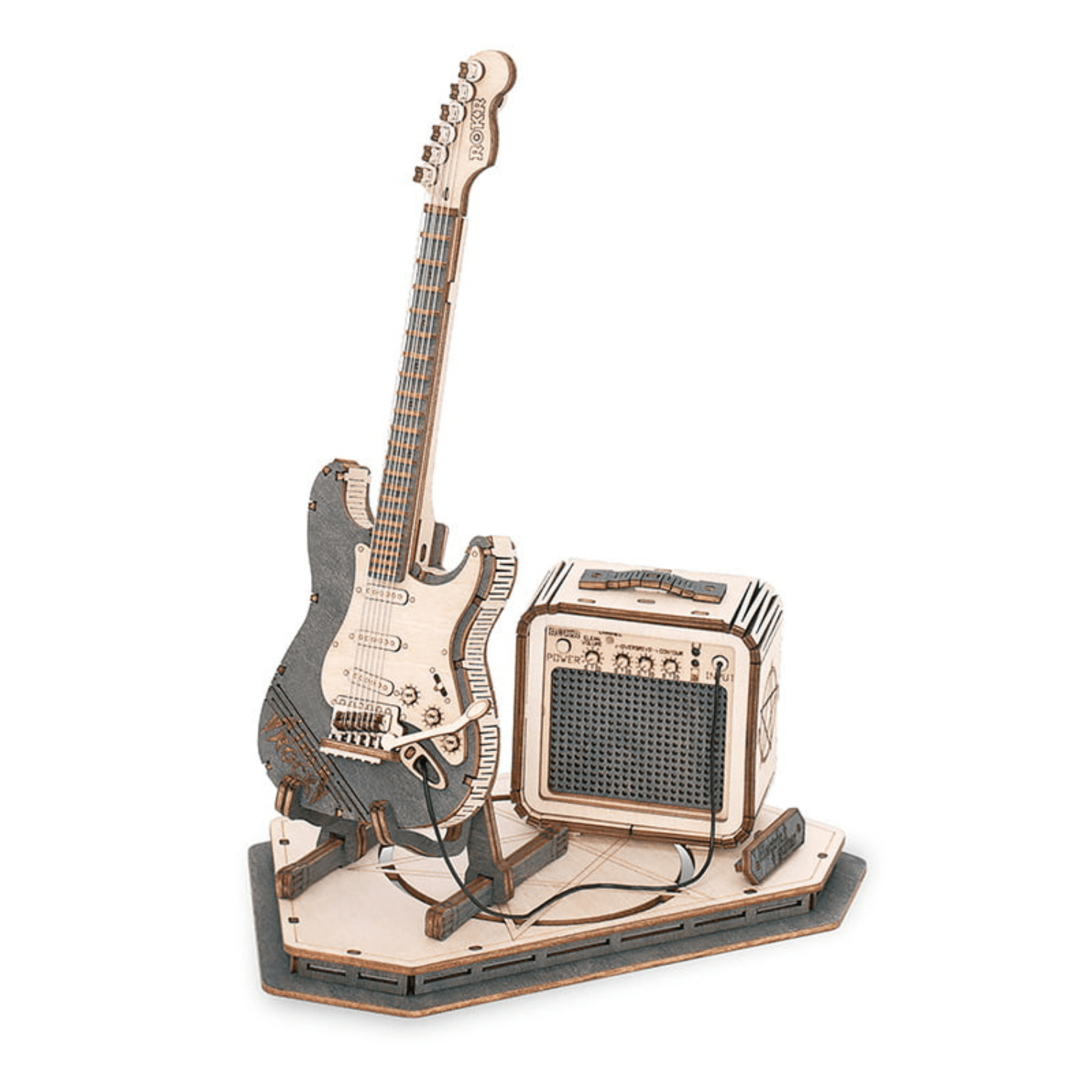 Electric guitar 🎸 l 3D wooden puzzle-3D puzzle-Robotime--