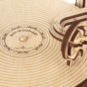 Grammophon-3D Puzzle-Eco-Wood-Art--
