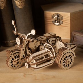 Moto volante de Hagrid™ | Puzzle mécanique en bois de Harry Potter-Ugears--