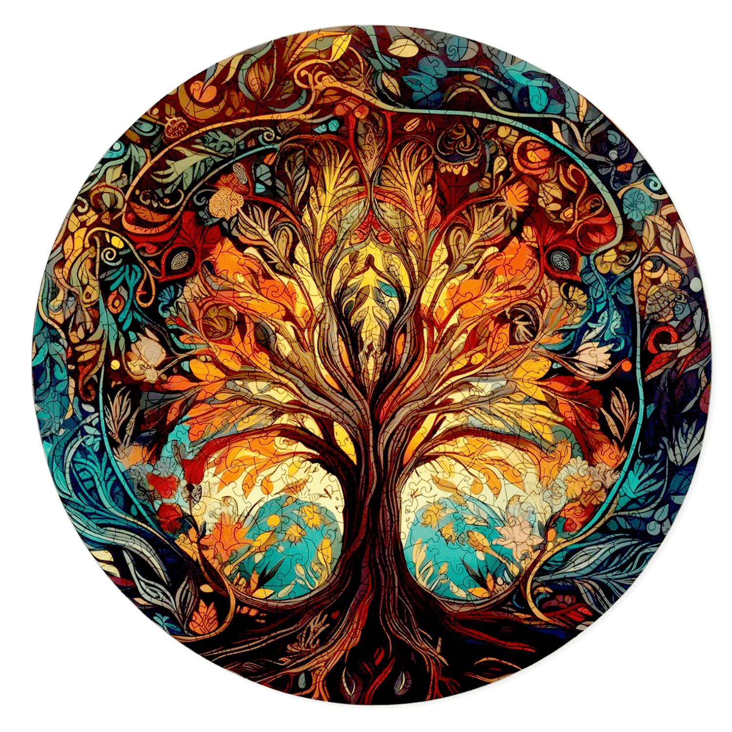 Autumn Tree of Life | Tree of Life wooden puzzle-MagicHolz--