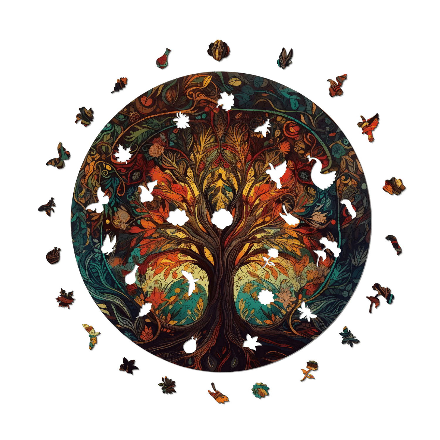 Autumn Tree of Life | Tree of Life wooden puzzle-MagicHolz--