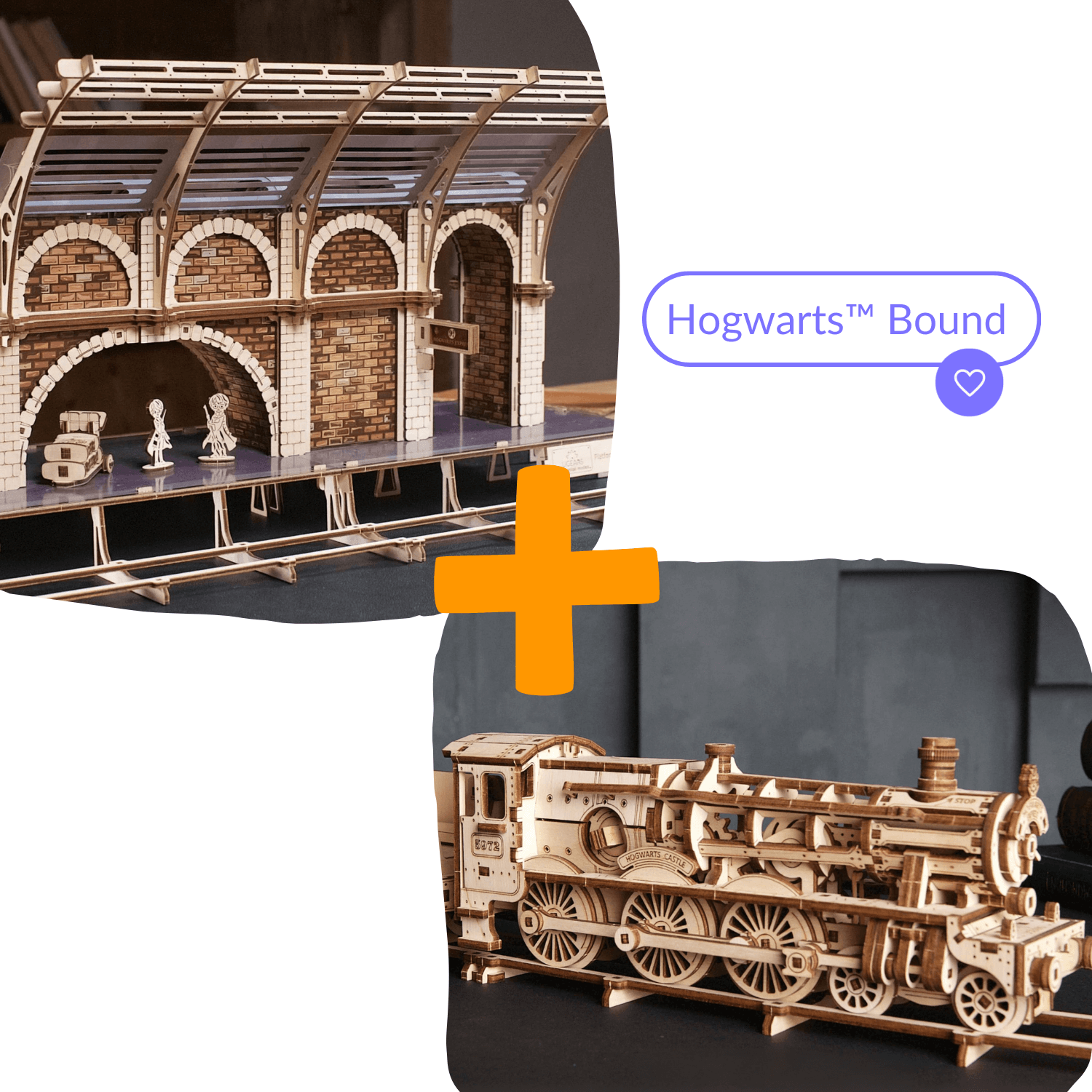 Hogwarts™ Gebonden Bundel | Harry Potter Houten Puzzel Ugears...