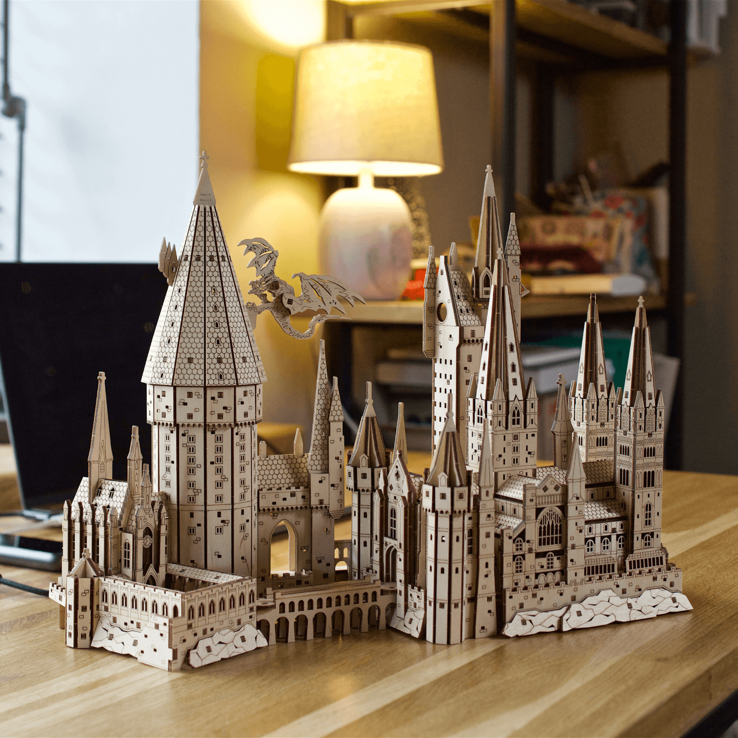 Château de Poudlard™ | Puzzle mécanique en bois de Harry Potter-Ugears--