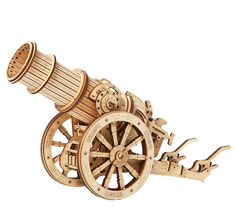 Cannon Gun | Epic-War Series-Mechanical Wooden Puzzle-Robotime--