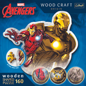 Marvel Avengers - Ironman's flight | Wooden Puzzle 160-wood puzzle-TREFL--