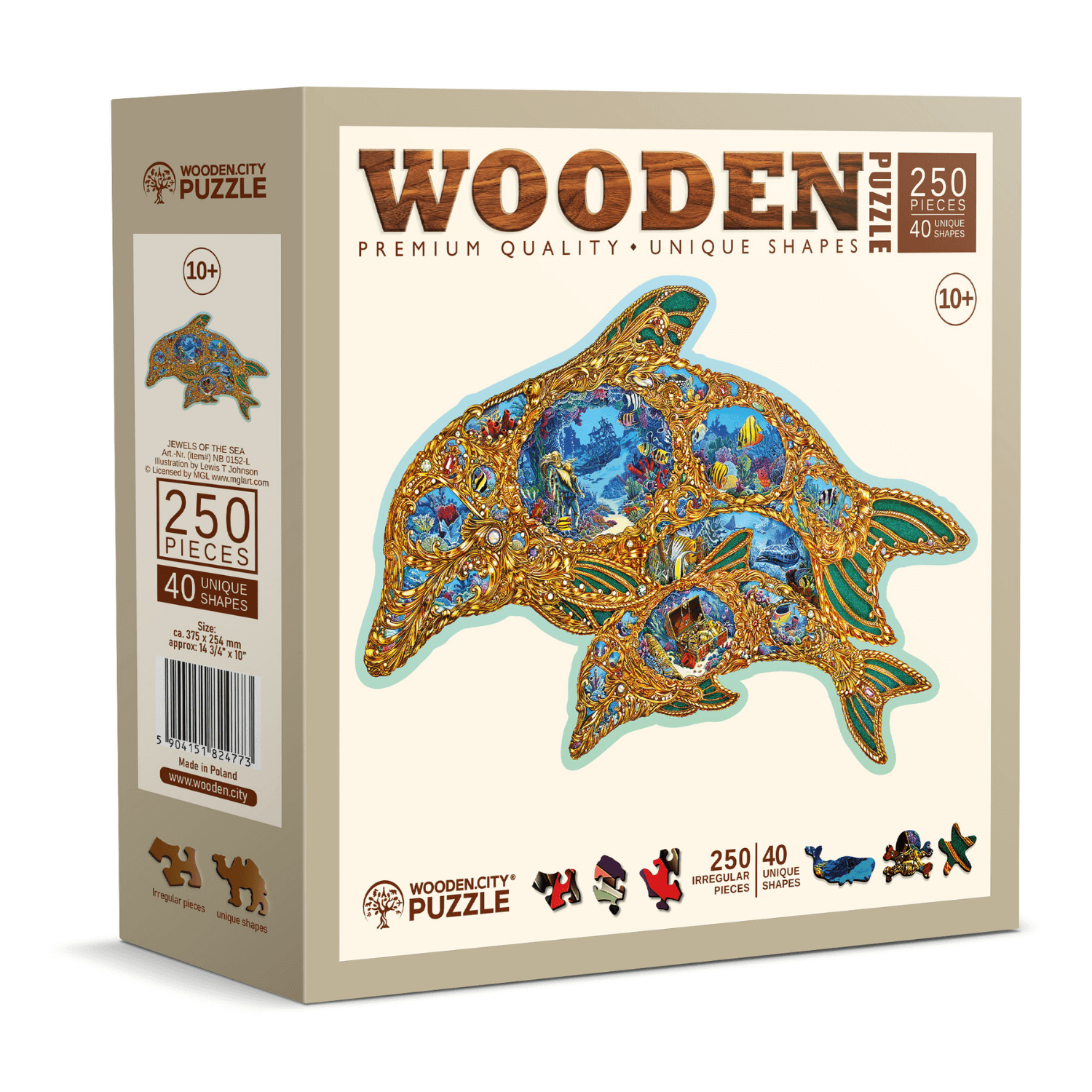 Juwelen van de zee puzzel | Houten puzzel 250-WoodenCity--