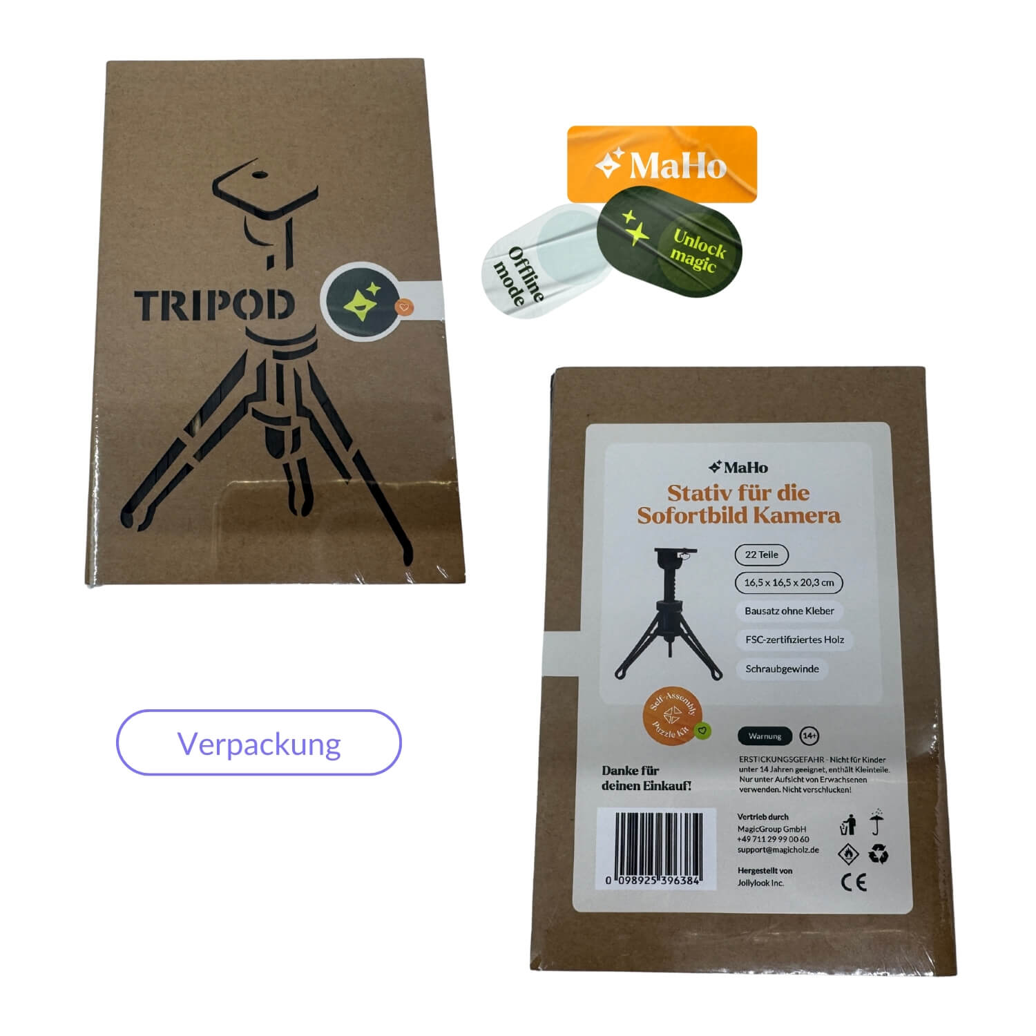 Trépied d'appareil photo pour appareil photo instantané MagicHolz