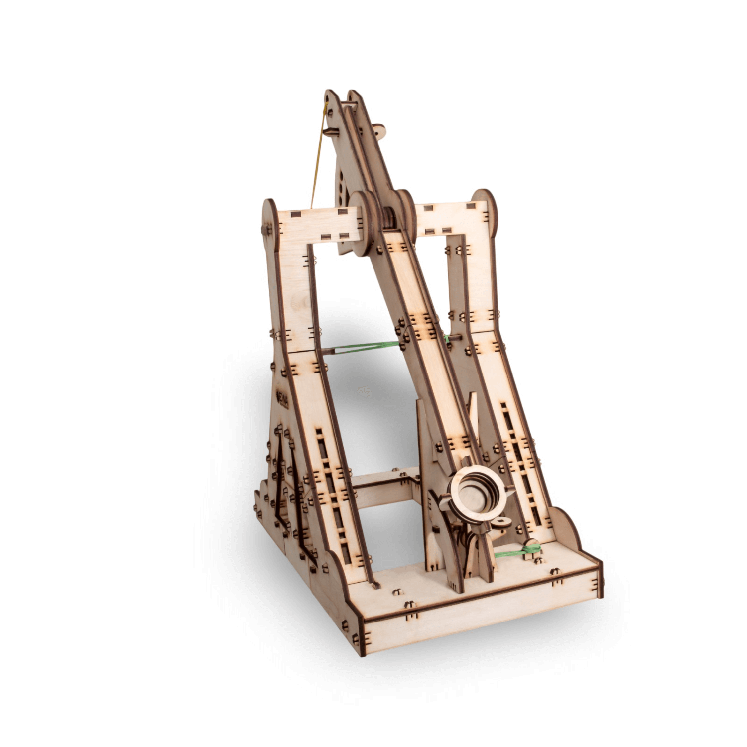 Trébuchet | Catapulte médiévale-Puzzle mécanique en bois-Eco-Wood-Art--