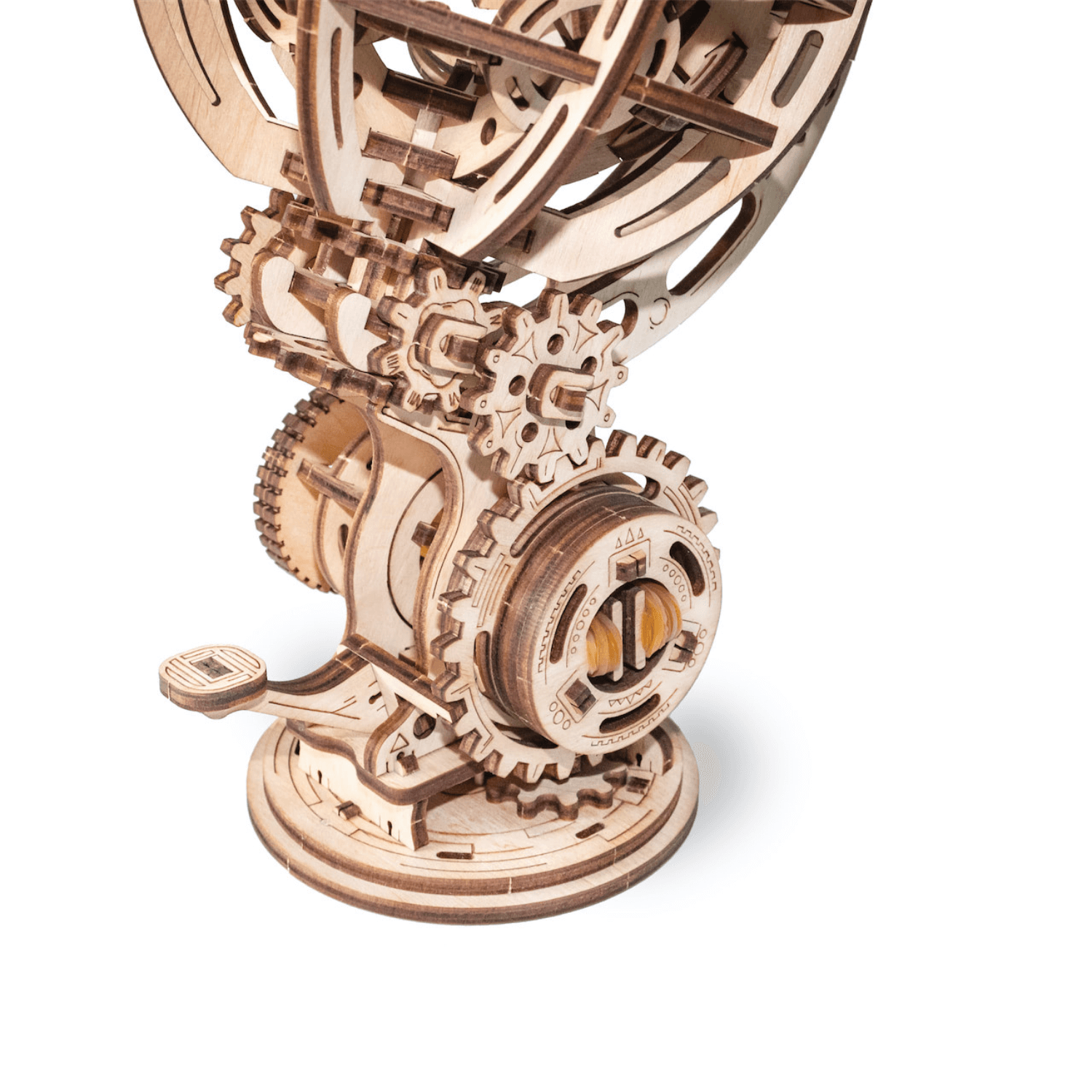 Kinetic Globe-Puzzle mécanique en bois-Eco-Wood-Art--