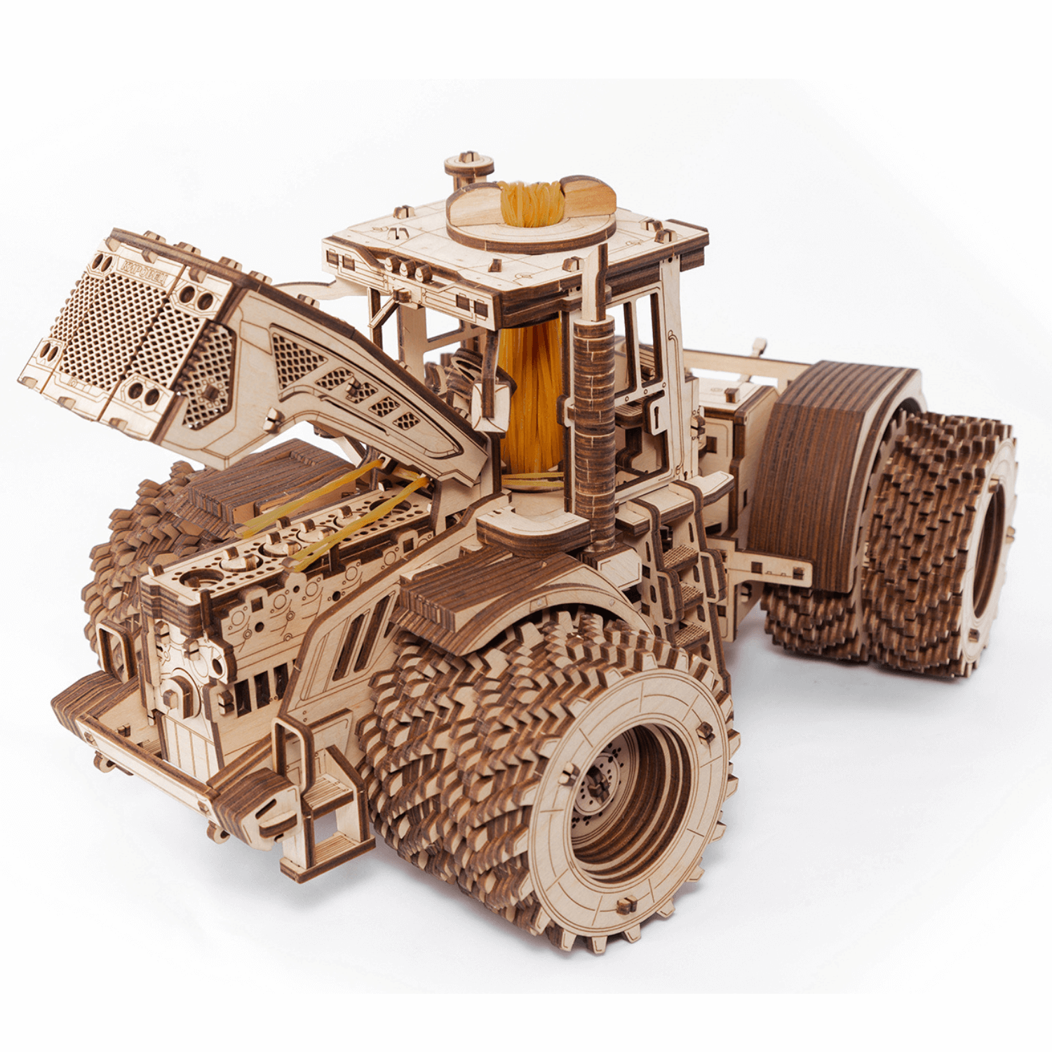 Kirovets K-7M | Traktor-Mechanisches Holzpuzzle-Eco-Wood-Art--