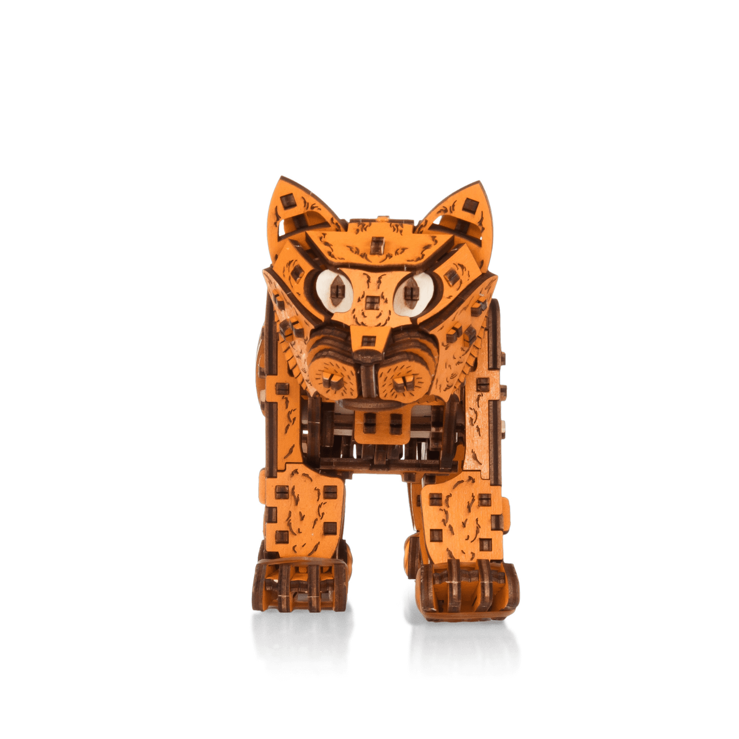 Ginger Kitten-Mechanical Wooden Puzzle-Eco-Wood-Art--