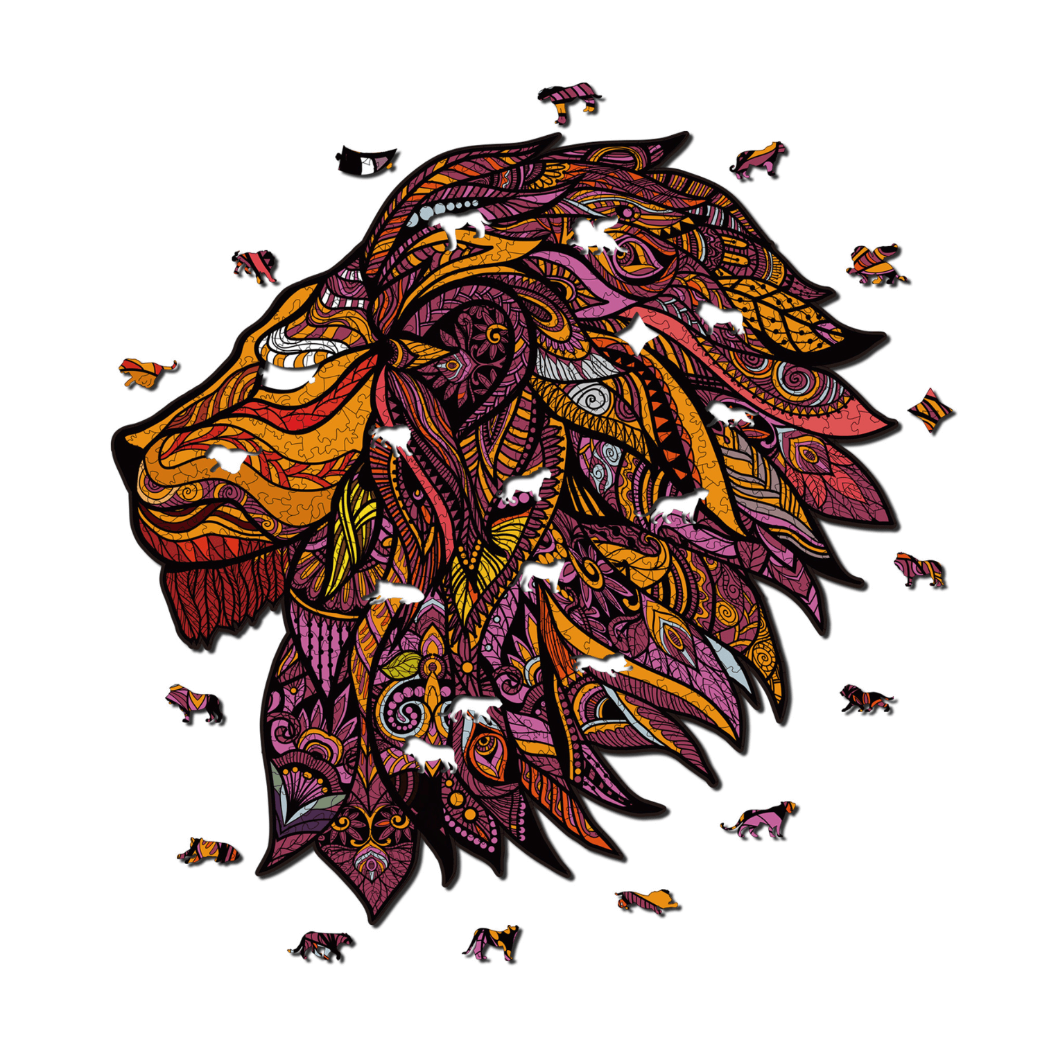 King of the jungle | lion wooden puzzle-MagicHolz--