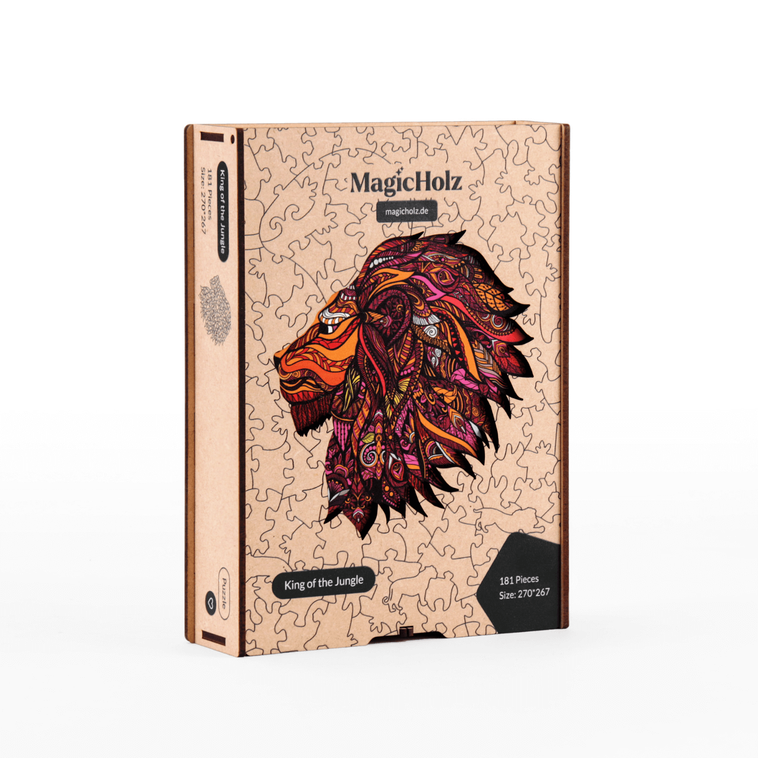 Roi de la jungle | Puzzle en bois de lion-MagicHolz--