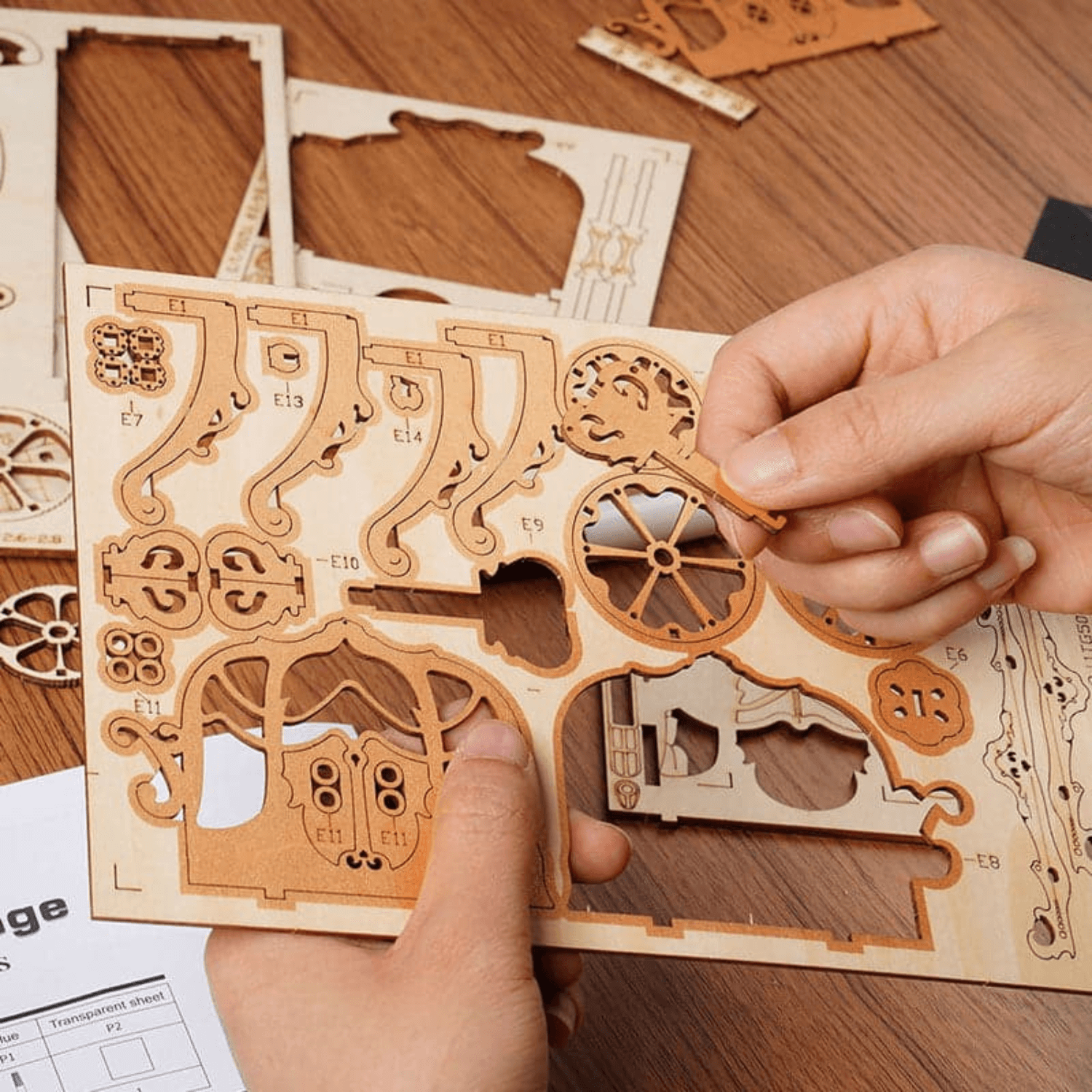 Carriage l 3D wooden puzzle-3D Puzzle-Robotime--