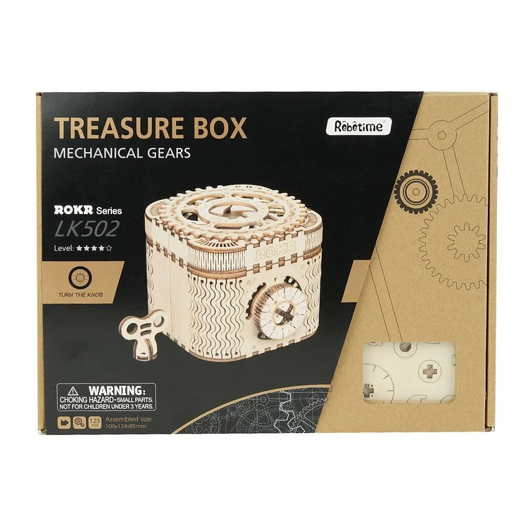 Treasure Chest 3D Puzzle Wood Mechanical Wooden Puzzle Robotime--