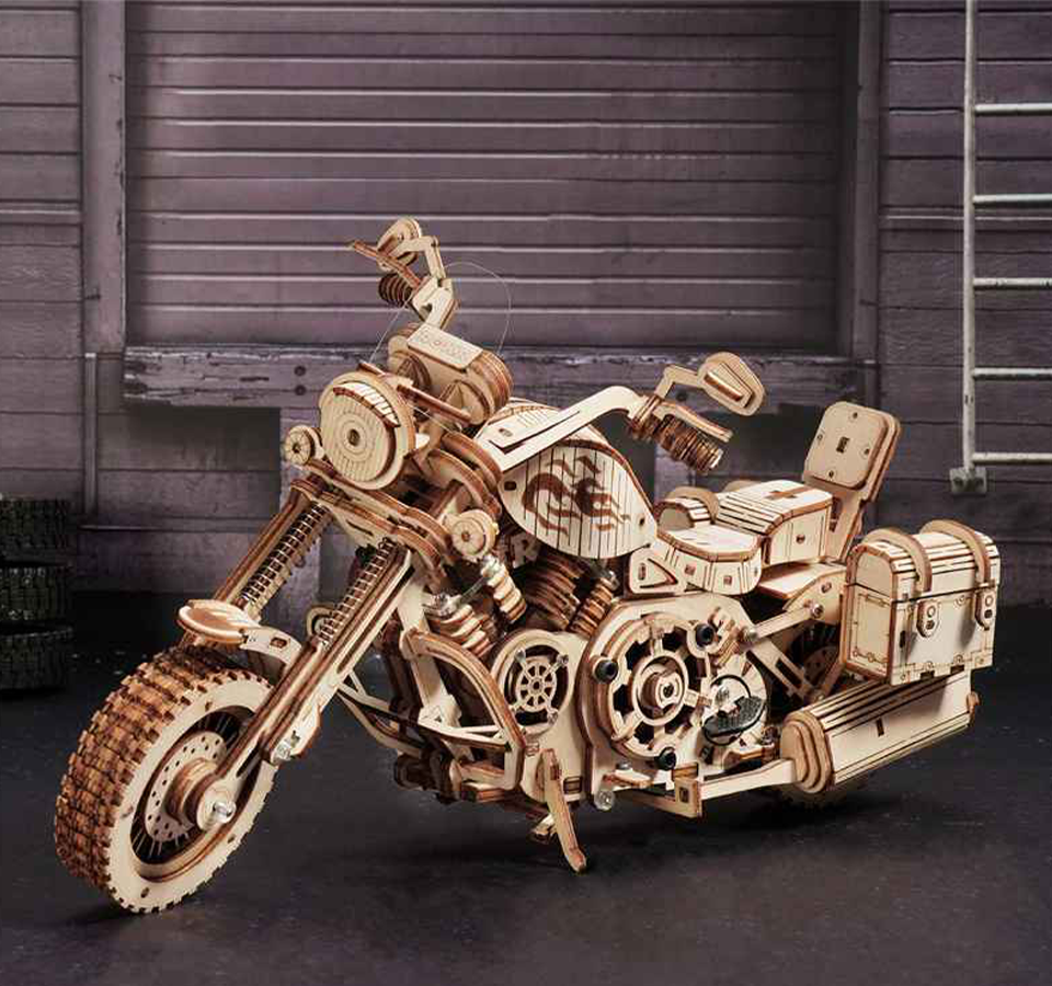 Cruiser Moto-3D Puzzle-Robotime--