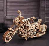 Cruiser Motorrad-3D Puzzle-Robotime--