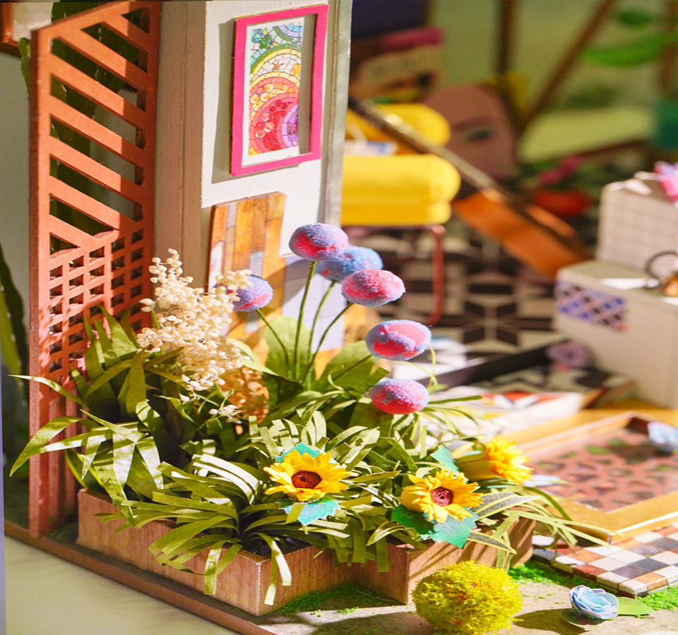 Lily's Porch (Veranda)-Miniature House-Robotime--
