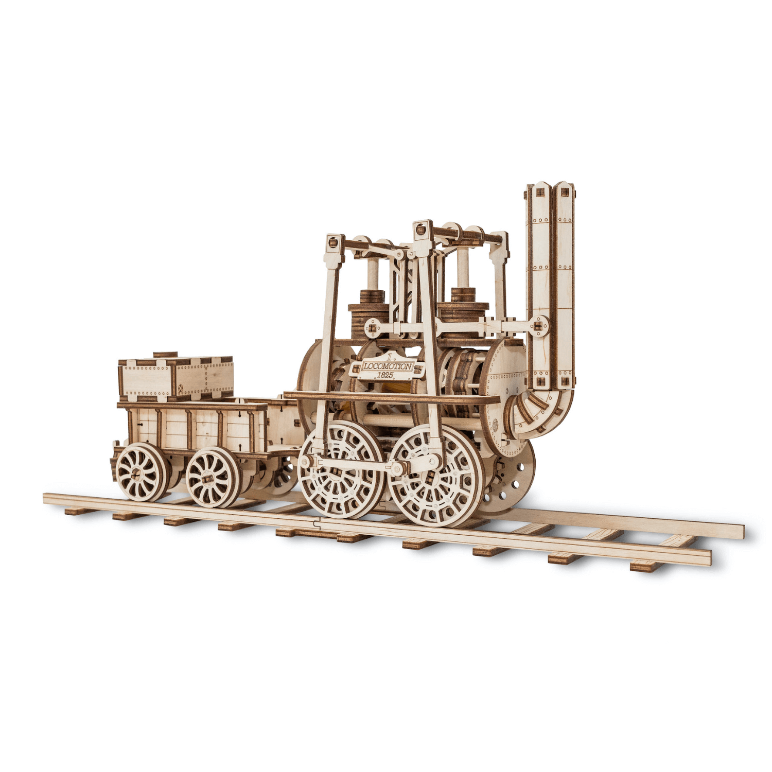 Locomotion #1-Puzzle mécanique en bois-Eco-Wood-Art--