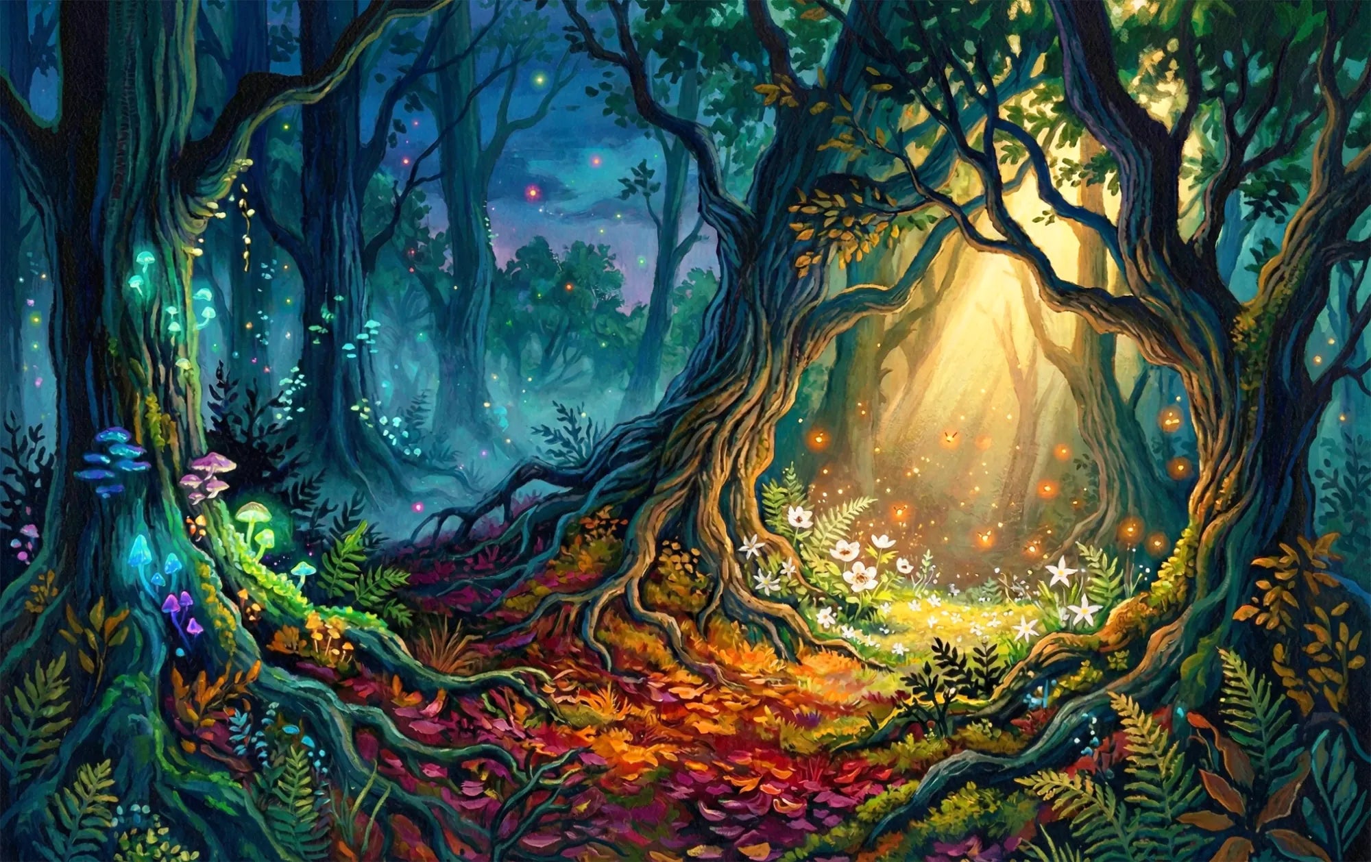 Dunkler Zauberwald Holzpuzzle (2D) MagicHolz