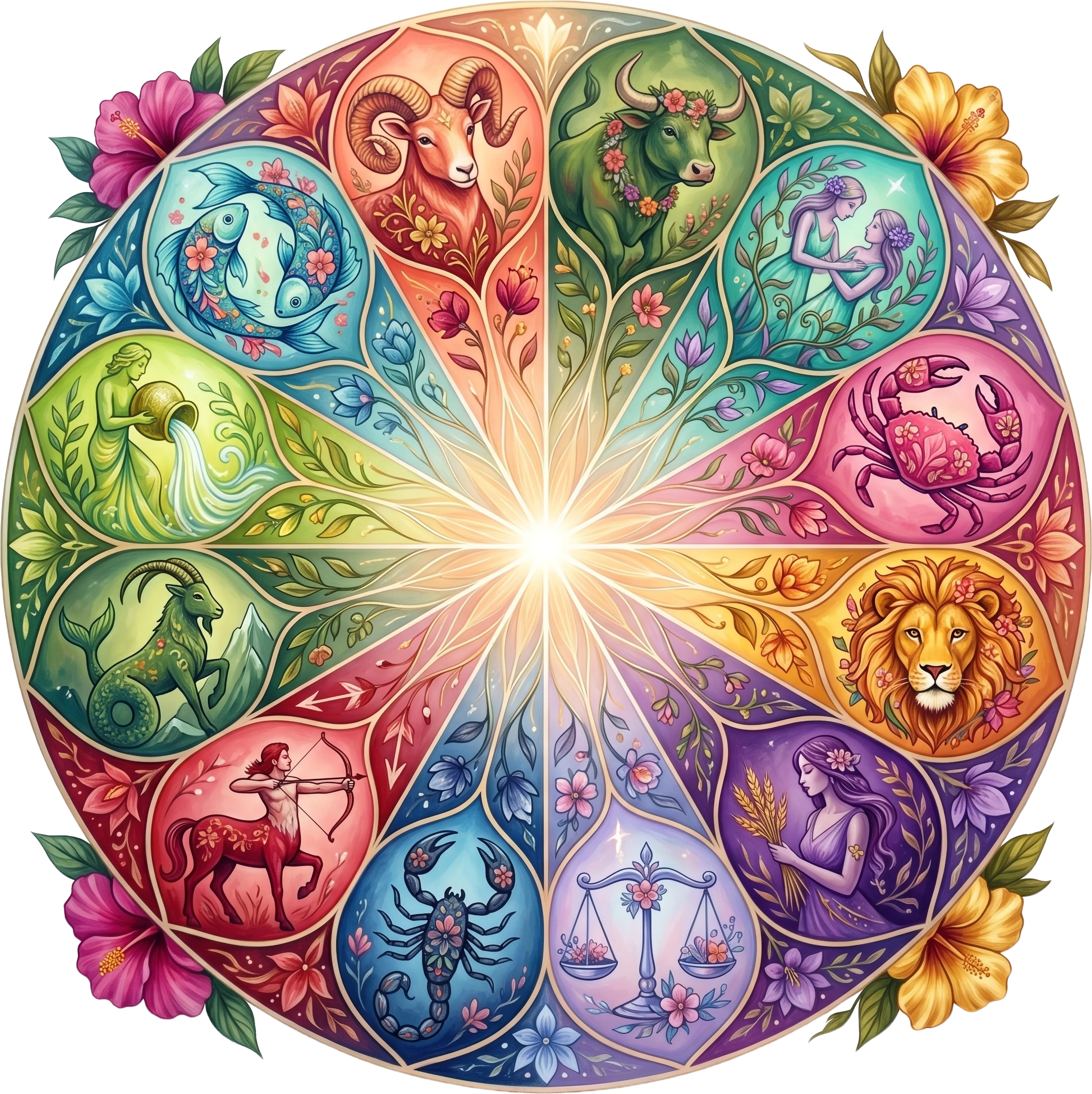 Sternzeichen Mandala Holzpuzzle (2D) MagicHolz