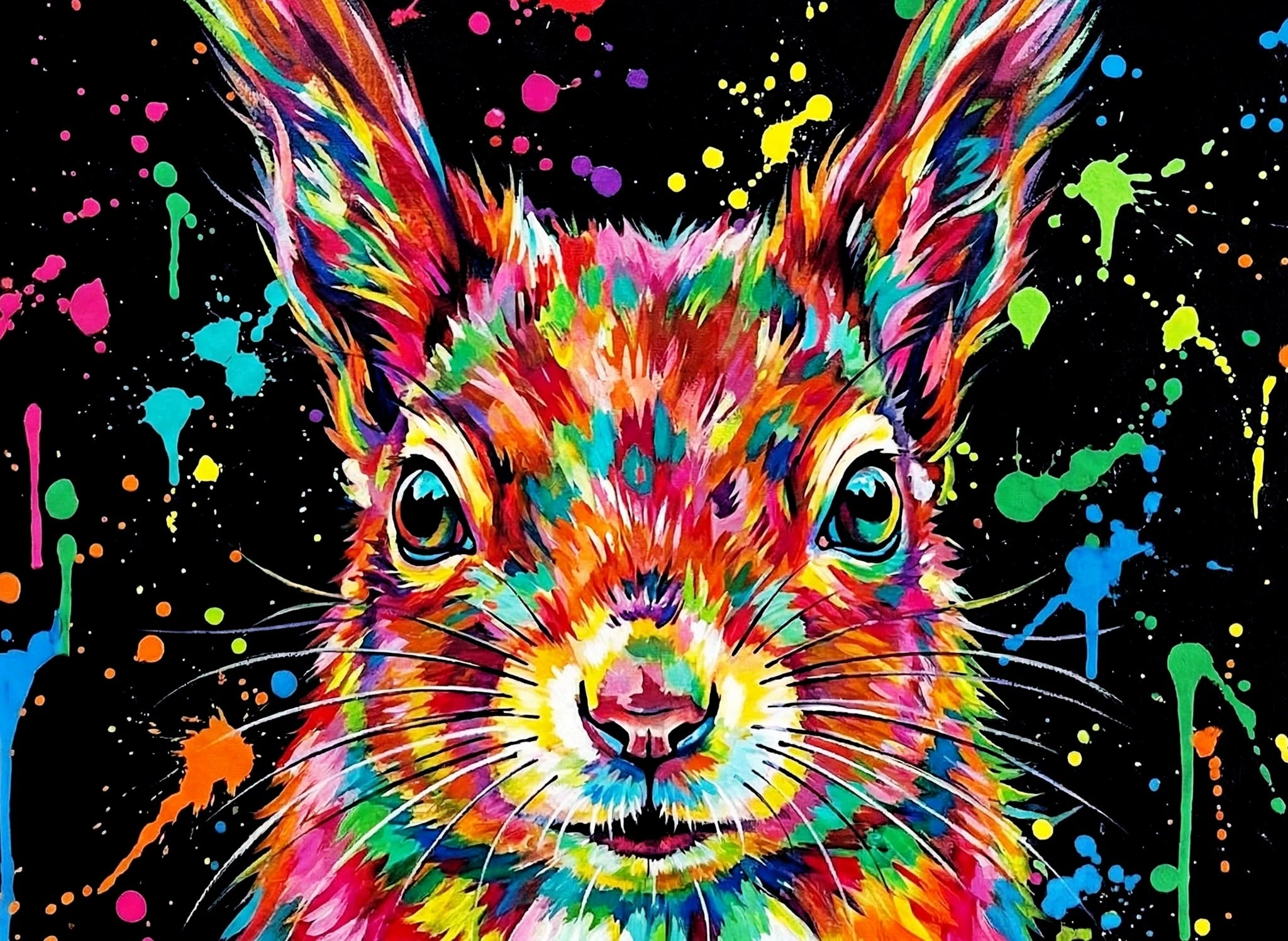 Buntes Eichhörnchen Holzpuzzle (2D) MagicHolz